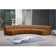 Meridian Furniture Infinity Saddle Velvet 5pc. Modular Sectional
