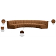 Meridian Furniture Infinity Saddle Velvet 5pc. Modular Sectional