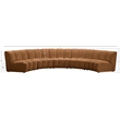 Meridian Furniture Infinity Saddle Velvet 5pc. Modular Sectional