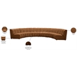 Meridian Furniture Infinity Saddle Velvet 6pc. Modular Sectional