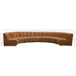 Meridian Furniture Infinity Saddle Velvet 7pc. Modular Sectional