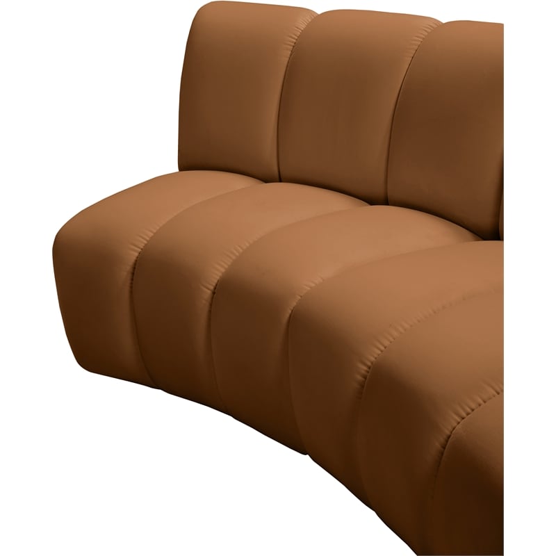 Meridian Furniture Infinity Saddle Velvet 8pc. Modular Sectional