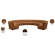 Meridian Furniture Infinity Saddle Velvet 10pc. Modular Sectional