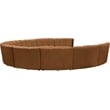 Meridian Furniture Infinity Saddle Velvet 10pc. Modular Sectional