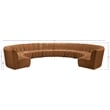 Meridian Furniture Infinity Saddle Velvet 10pc. Modular Sectional