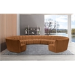 Meridian Furniture Infinity Saddle Velvet 11pc. Modular Sectional
