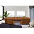 Meridian Furniture Infinity Saddle Velvet 12pc. Modular Sectional