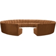 Meridian Furniture Infinity Saddle Velvet 12pc. Modular Sectional