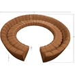 Meridian Furniture Infinity Saddle Velvet 12pc. Modular Sectional
