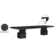 Meridian Furniture Anzio Black Oak Veneer Dining Table