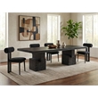 Meridian Furniture Anzio Black Oak Veneer Dining Table