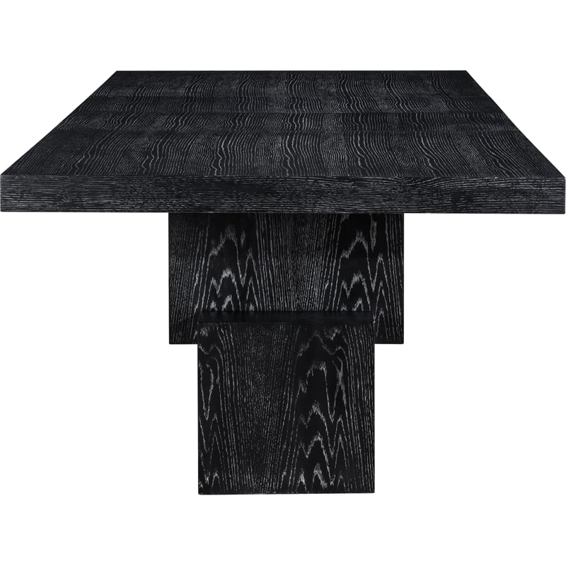 Meridian Furniture Anzio Black Oak Veneer Dining Table