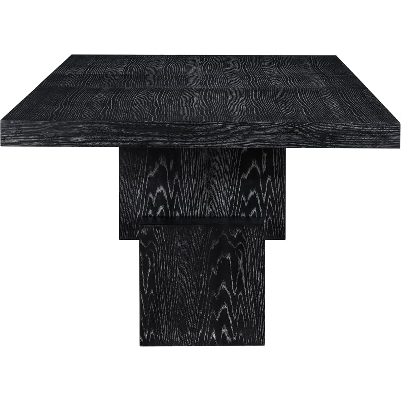 Meridian Furniture Anzio Black Oak Veneer Dining Table
