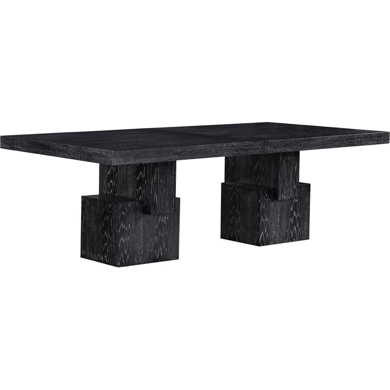Meridian Furniture Anzio Black Oak Veneer Dining Table