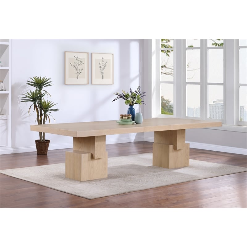 Meridian Furniture Anzio Oak Veneer Dining Table