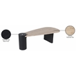 Meridian Furniture Taverna Natural Travertine / Oak Wood / Plywood Coffee Table