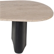 Meridian Furniture Taverna Natural Travertine / Oak Wood / Plywood Coffee Table