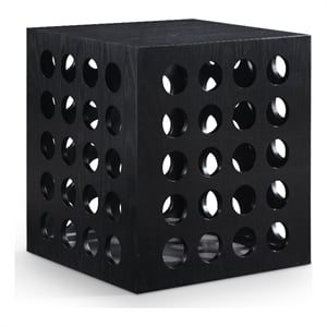 Meridian Furniture Kinsley Black Oak Veneer / MDF End Table