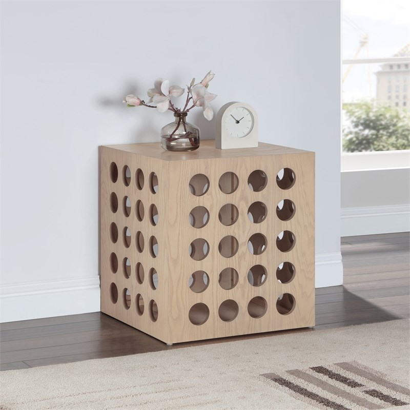 Meridian Furniture Kinsley Natural Oak Veneer / MDF End Table