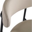 Meridian Furniture Lupita Taupe Vegan Leather Counter Stool (Set of 2)