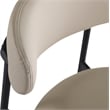 Meridian Furniture Lupita Taupe Vegan Leather Counter Stool (Set of 2)