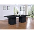 Meridian Furniture Belinda Black Solid Wood and Oak Veneer Modular Dining Table