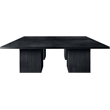 Meridian Furniture Belinda Black Solid Wood and Oak Veneer Modular Dining Table