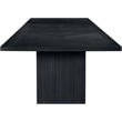 Meridian Furniture Belinda Black Solid Wood and Oak Veneer Modular Dining Table