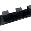 Meridian Furniture Belinda Black Solid Wood and Oak Veneer Modular Dining Table