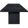 Meridian Furniture Belinda Black Solid Wood and Oak Veneer Modular Dining Table