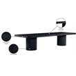 Meridian Furniture Belinda Black Acacia  with Veneer Dining Table