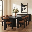 Meridian Furniture Belinda Black Acacia  with Veneer Dining Table