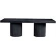 Meridian Furniture Belinda Black Acacia  with Veneer Dining Table