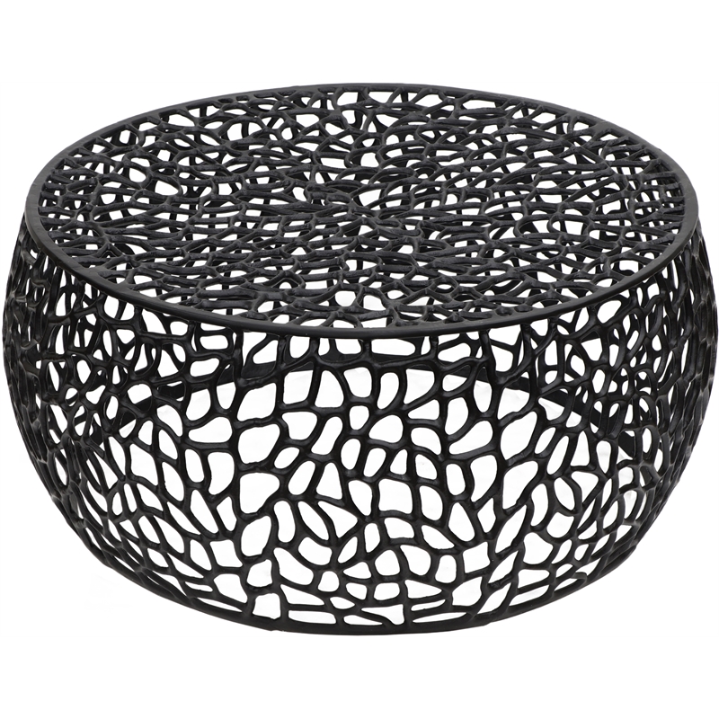 Meridian Furniture Priya Black Aluminum Coffee Table