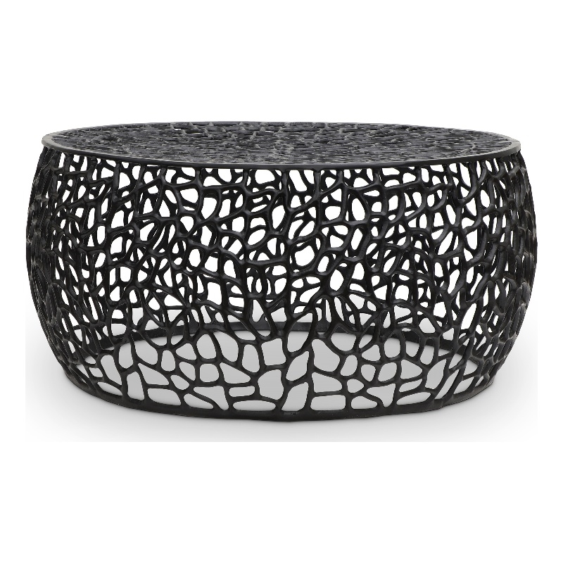 Meridian Furniture Priya Black Aluminum Coffee Table