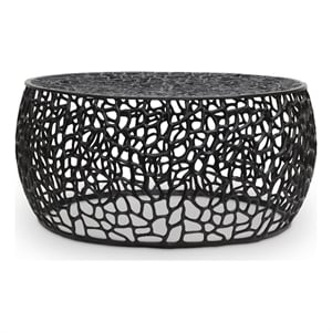 Meridian Furniture Priya Black Aluminum Coffee Table