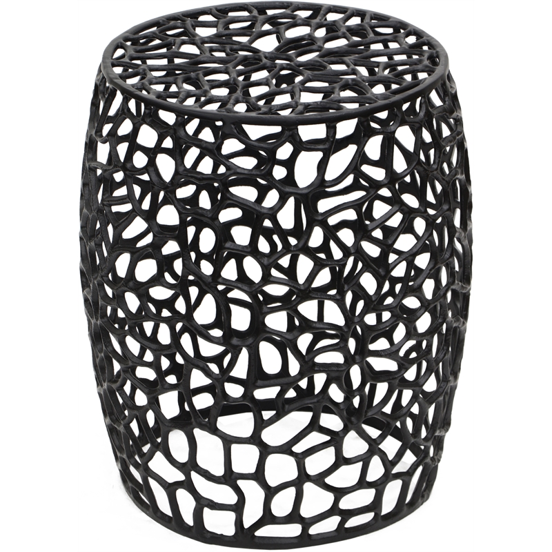 Meridian Furniture Priya Black Aluminum End Table
