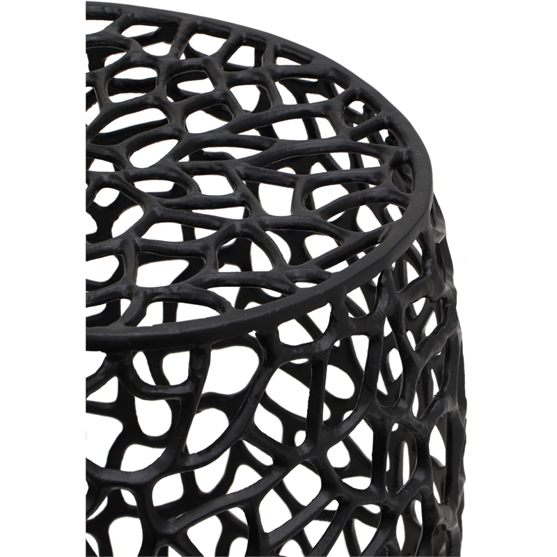 Meridian Furniture Priya Black Aluminum End Table