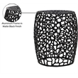 Meridian Furniture Priya Black Aluminum End Table