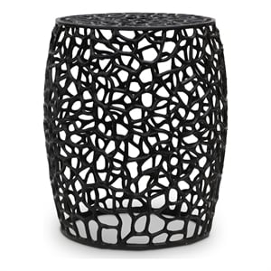 Meridian Furniture Priya Black Aluminum End Table