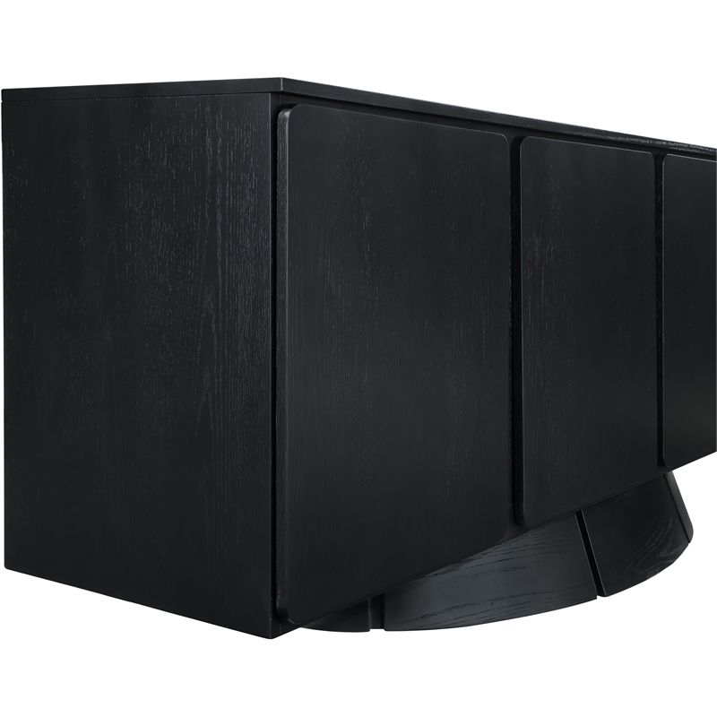 Meridian Furniture Bellona Black Oak Veneer Sideboard/Buffet