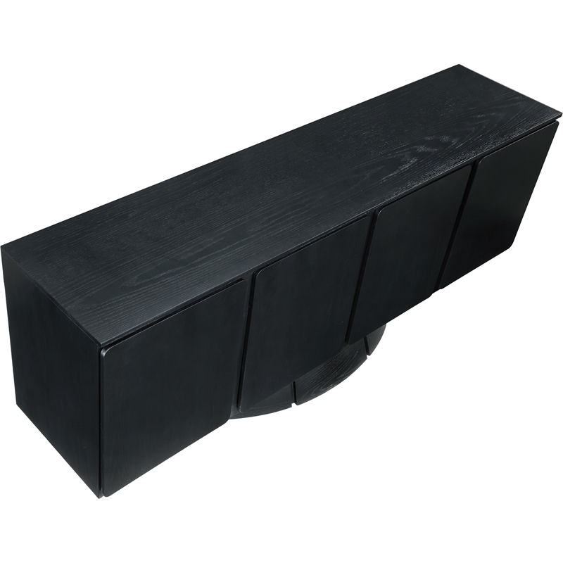 Meridian Furniture Bellona Black Oak Veneer Sideboard/Buffet