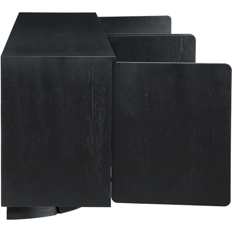 Meridian Furniture Bellona Black Oak Veneer Sideboard/Buffet