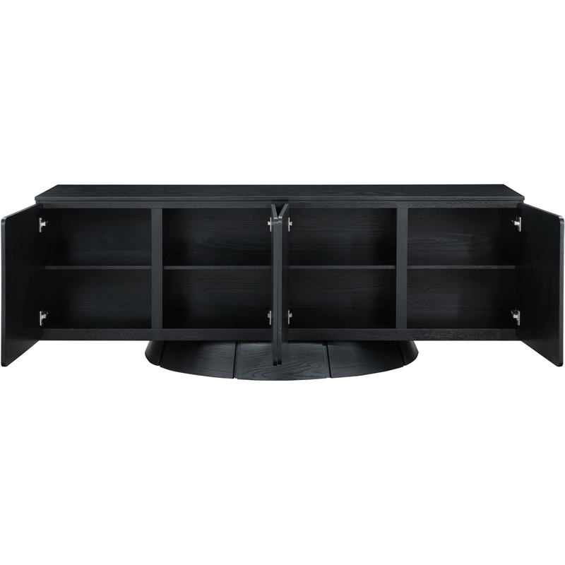 Meridian Furniture Bellona Black Oak Veneer Sideboard/Buffet