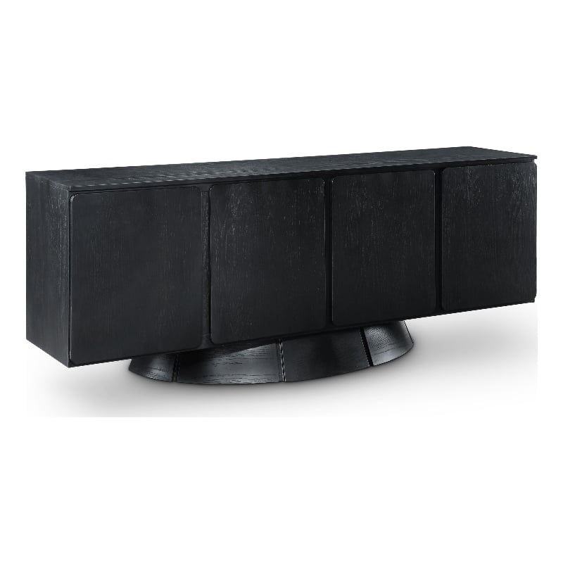 Meridian Furniture Bellona Black Oak Veneer Sideboard/Buffet