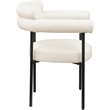 Meridian Furniture Blake Cream Vegan Leather Dining Chair (Set of 2)