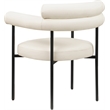 Meridian Furniture Blake Cream Vegan Leather Dining Chair (Set of 2)