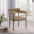 Meridian Furniture Blake Tan Vegan Leather Dining Chair (Set of 2)