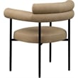 Meridian Furniture Blake Tan Vegan Leather Dining Chair (Set of 2)