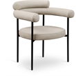 Meridian Furniture Blake Taupe Vegan Leather Dining Chair (Set of 2)